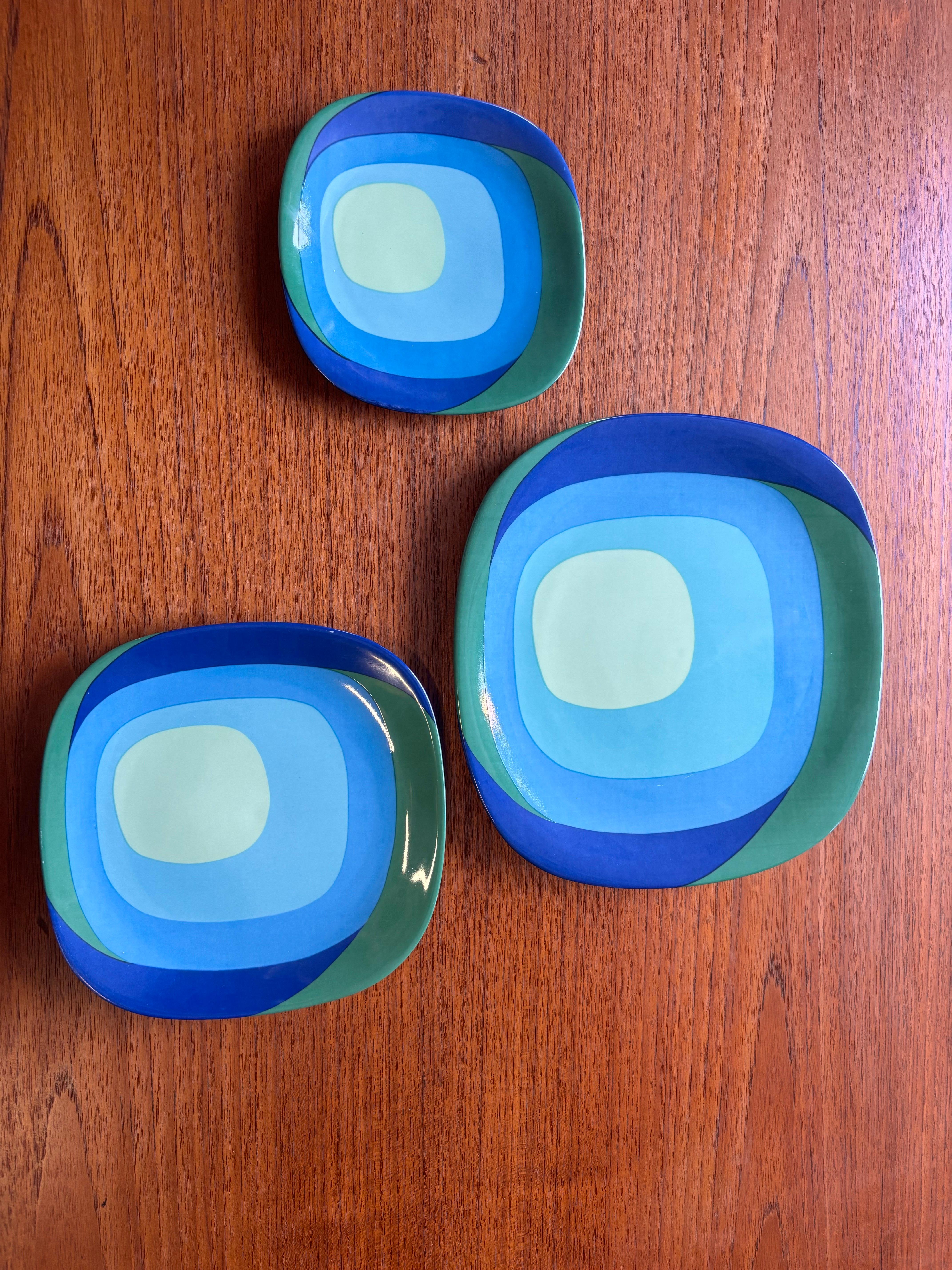 Céramique Bloc Germany Study in Squares Dinnerware Set en vente