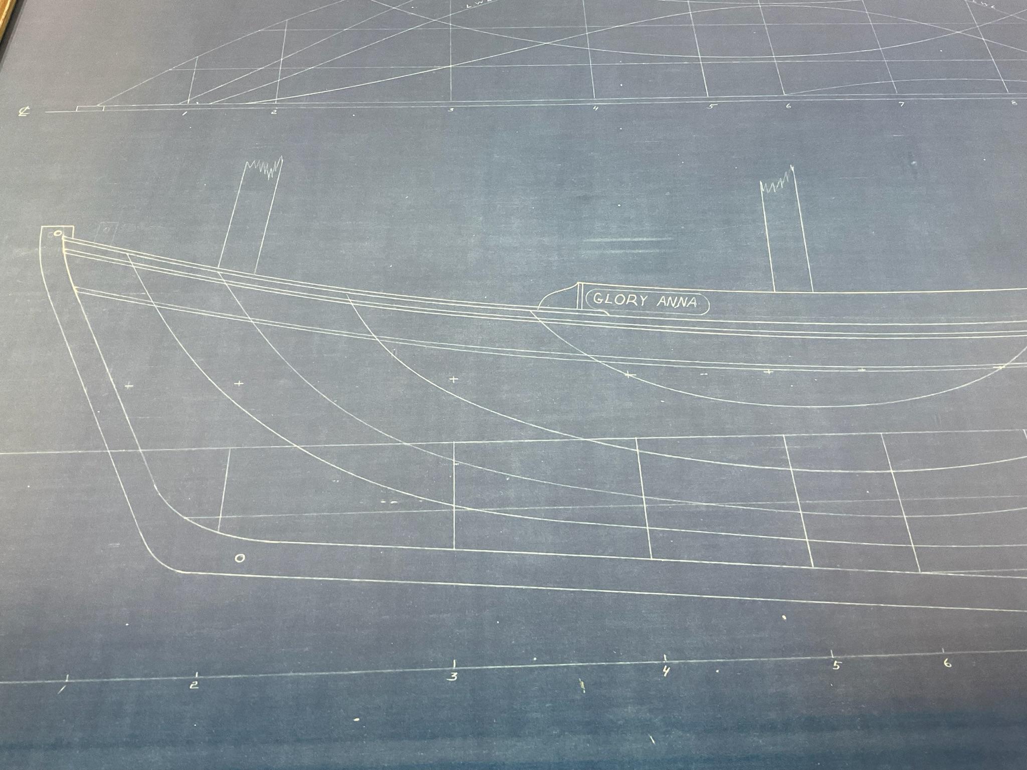 Block Island Boat Blueprint from Wickford R.I. For Sale 1