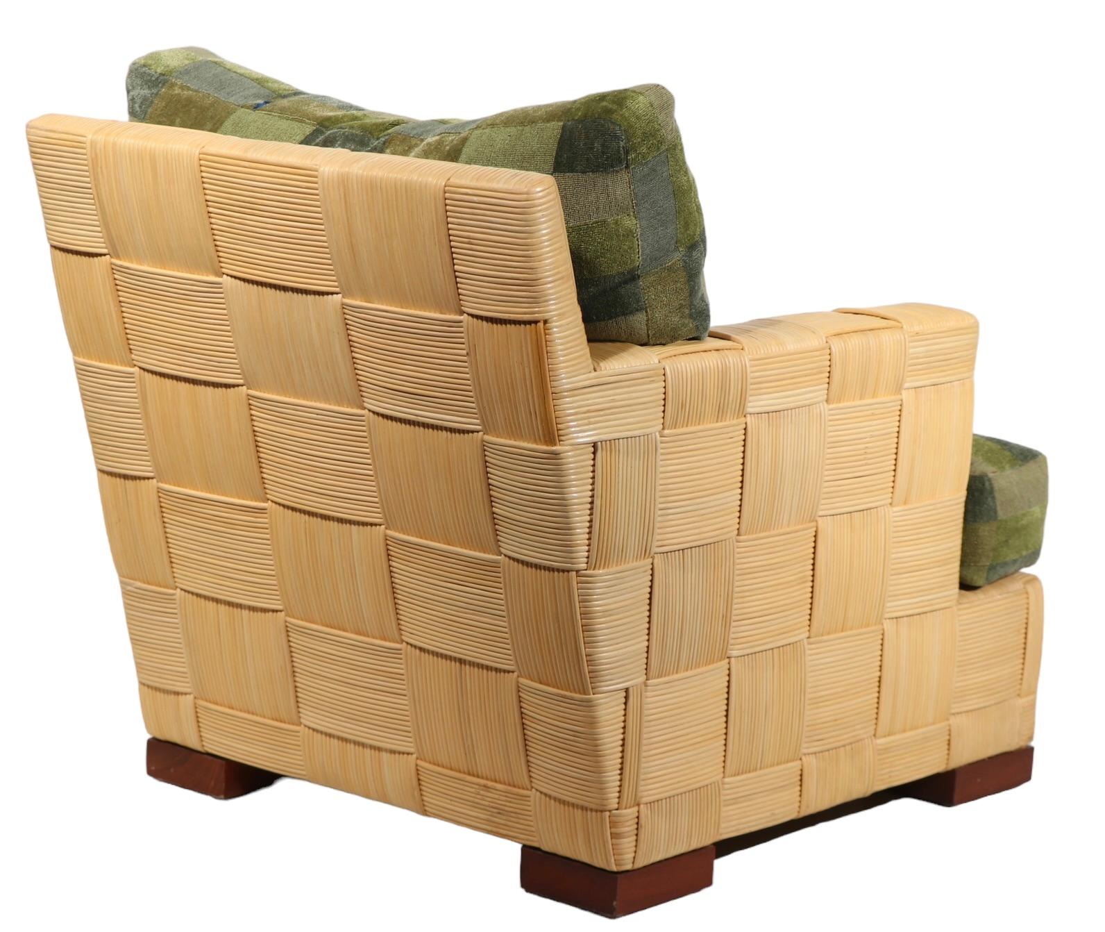 Fauteuil Club Block Island de John Hutton pour Donghia, années 1990  en vente 1