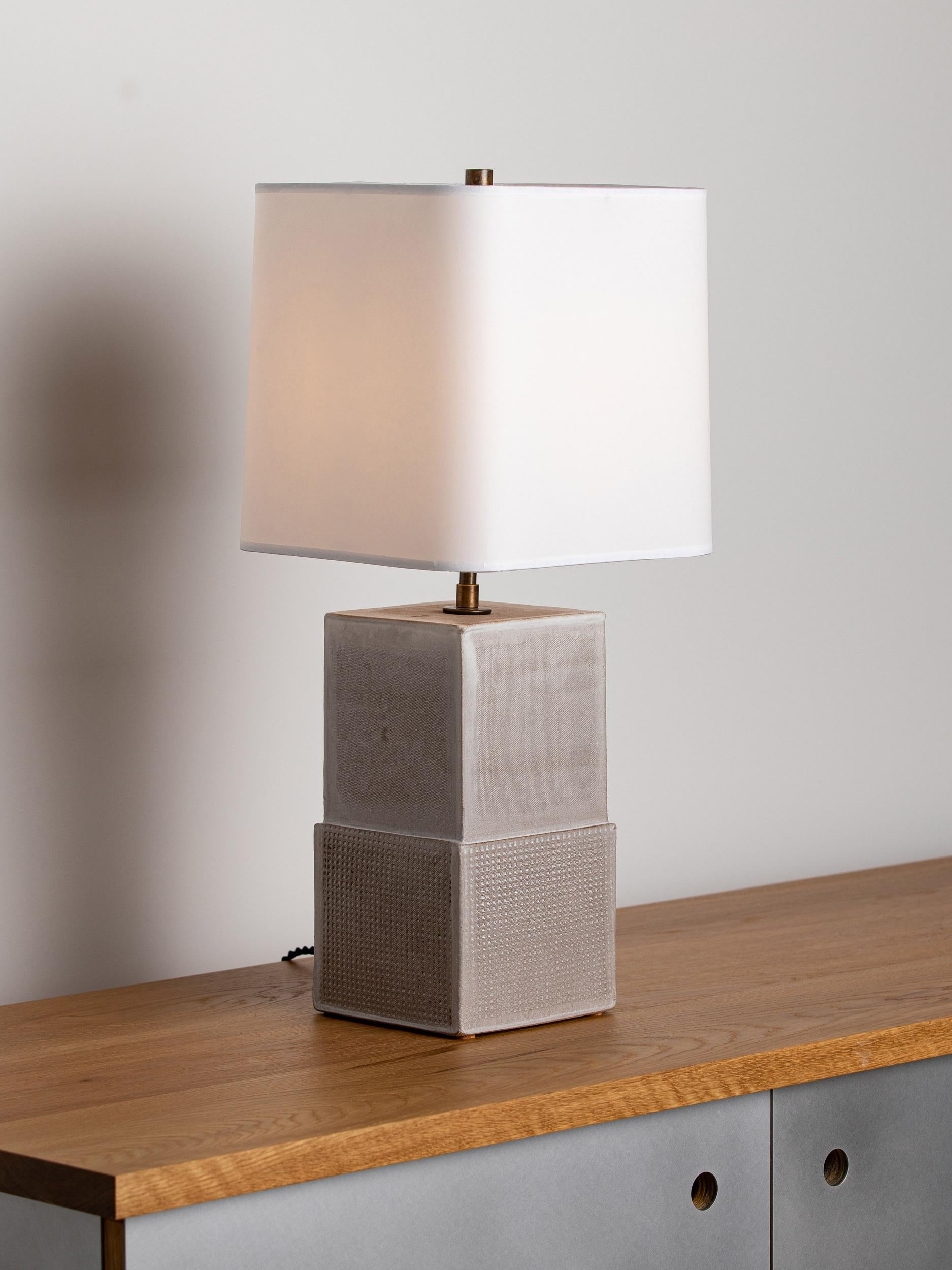 Modern Block Lamp by Dumais Made For Sale