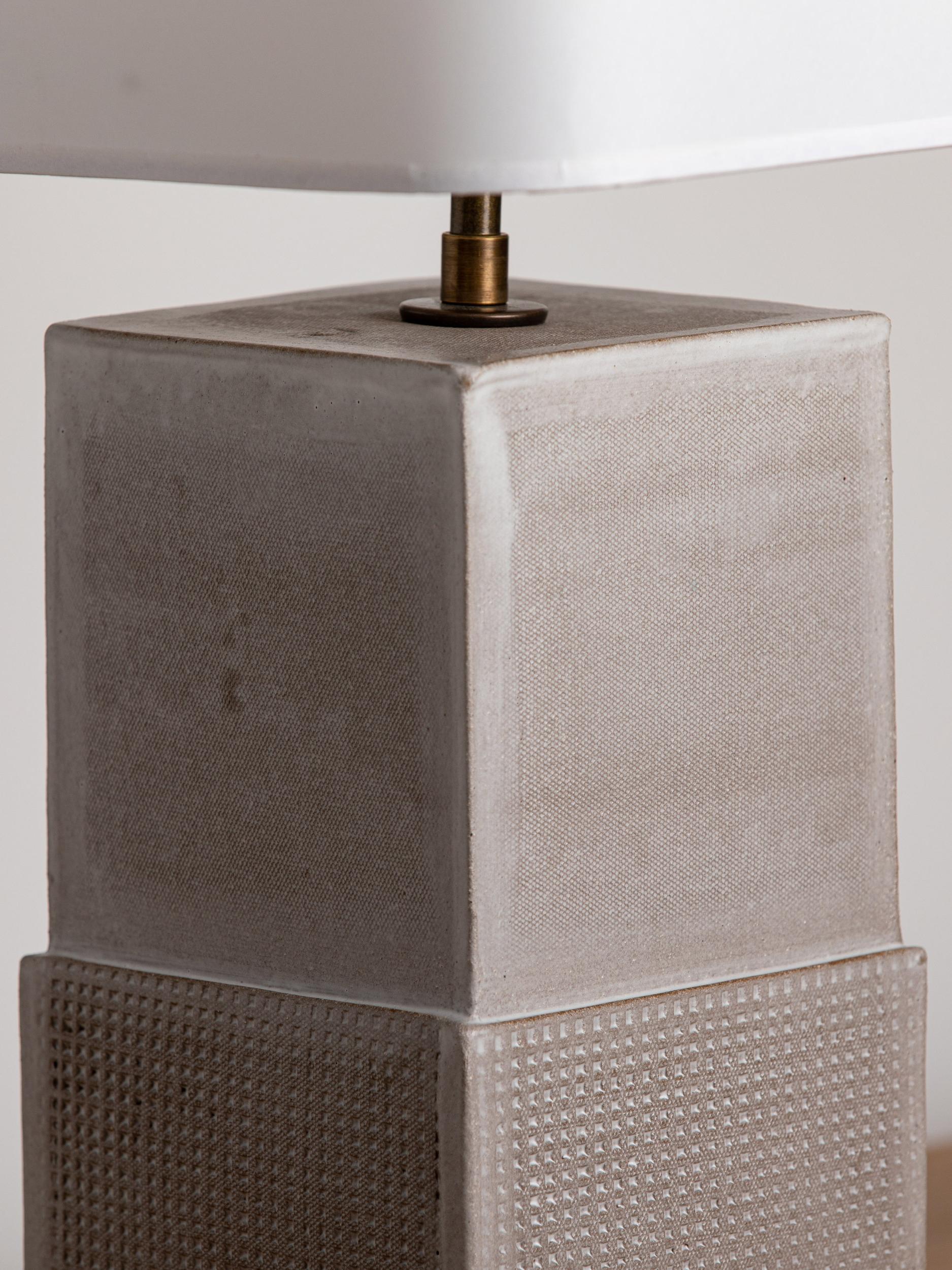 American Block Lamp by Dumais Made For Sale