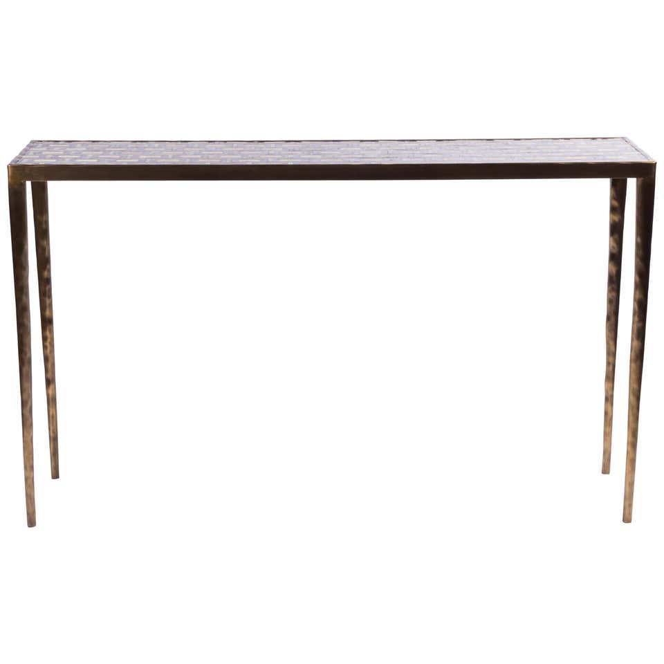 Art Deco Game Console Tables in Copper Fine Hammered by Alison Spear ...