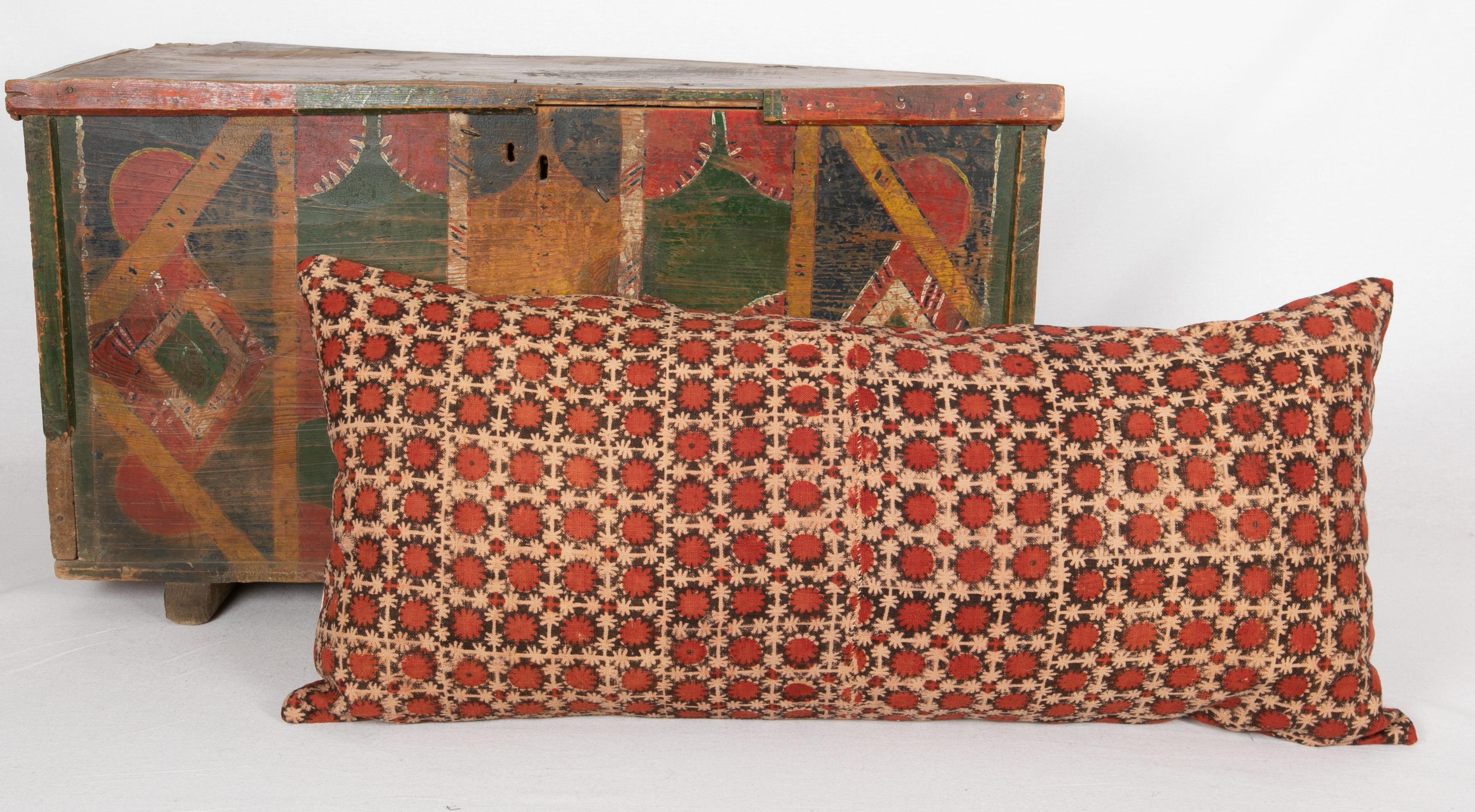 Kissenbezug aus Baumwolle mit Blockdruck, Usbekistan, 1930er Jahre 3