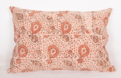 Block Printed Cotton Pillow Cover, Uzbekistan, 1930s