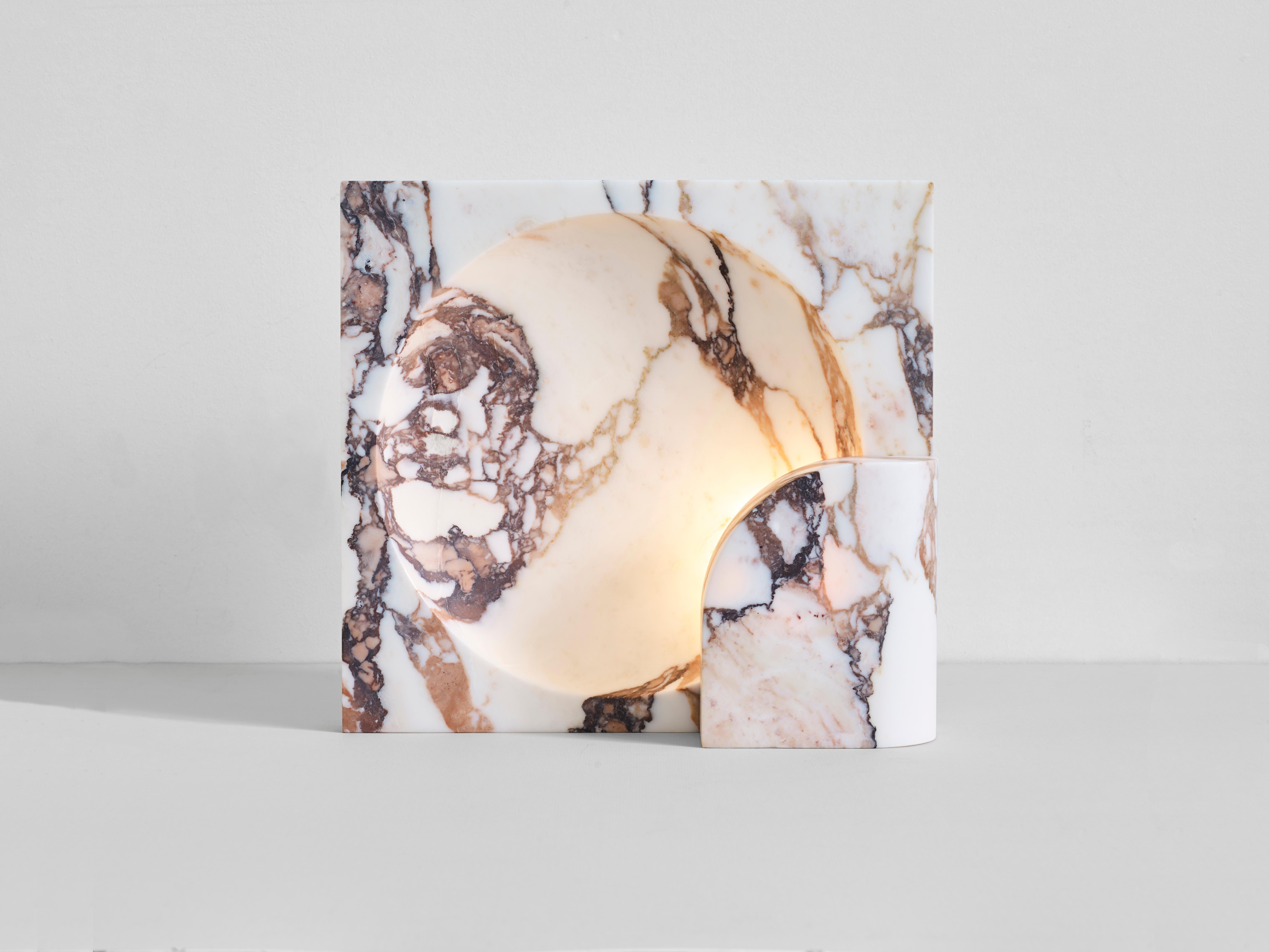 Australian Block Sconce in Calacatta Viola Marble by Henry Wilson