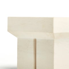 "Block Side Table" Arenisca Marble Table designed by Josep Vila Capdevila