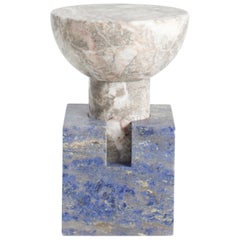 Block Side Table in Marble by Anna Karlin, Made in Italy