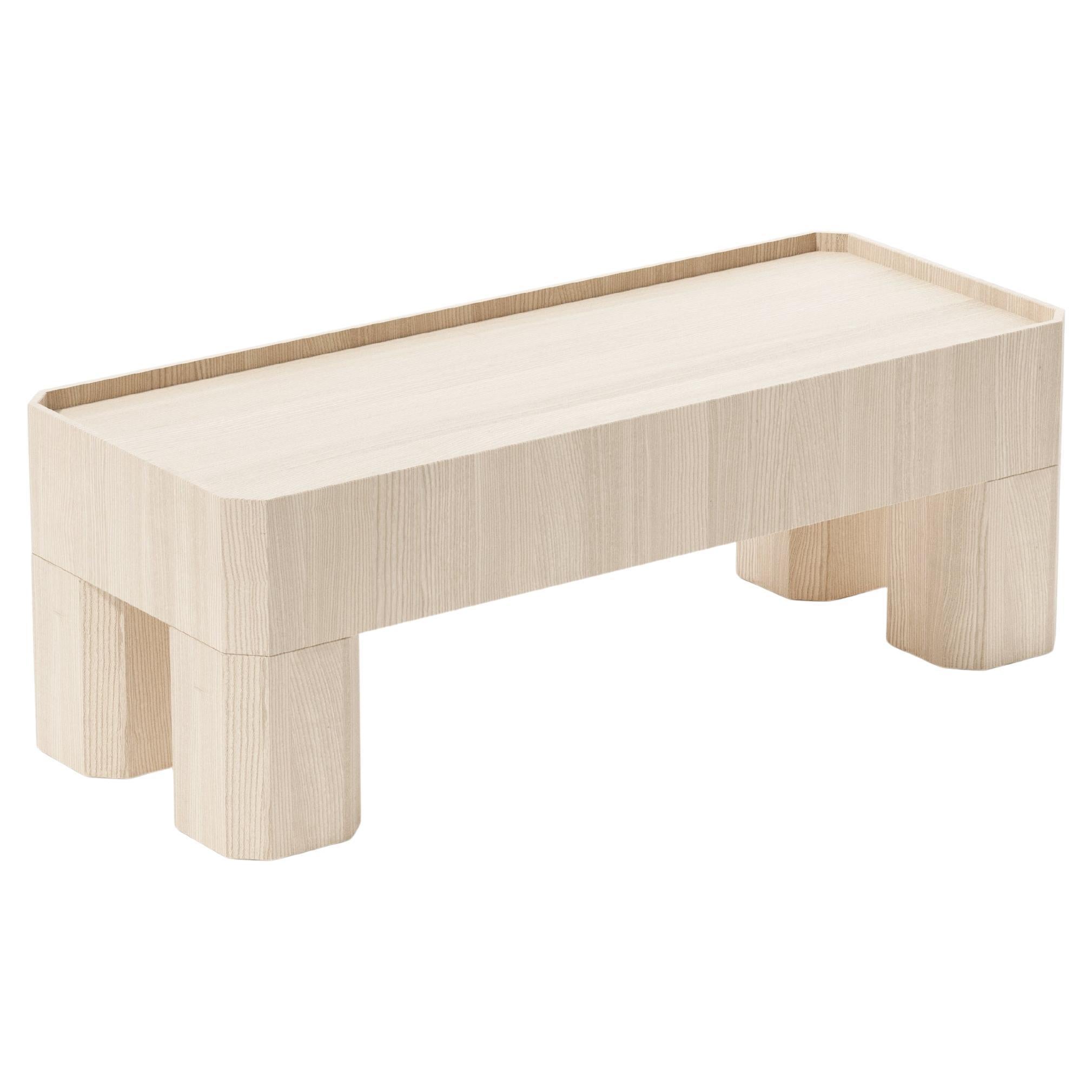 Mesa de centro de madera block 40x100 cm by Joyf