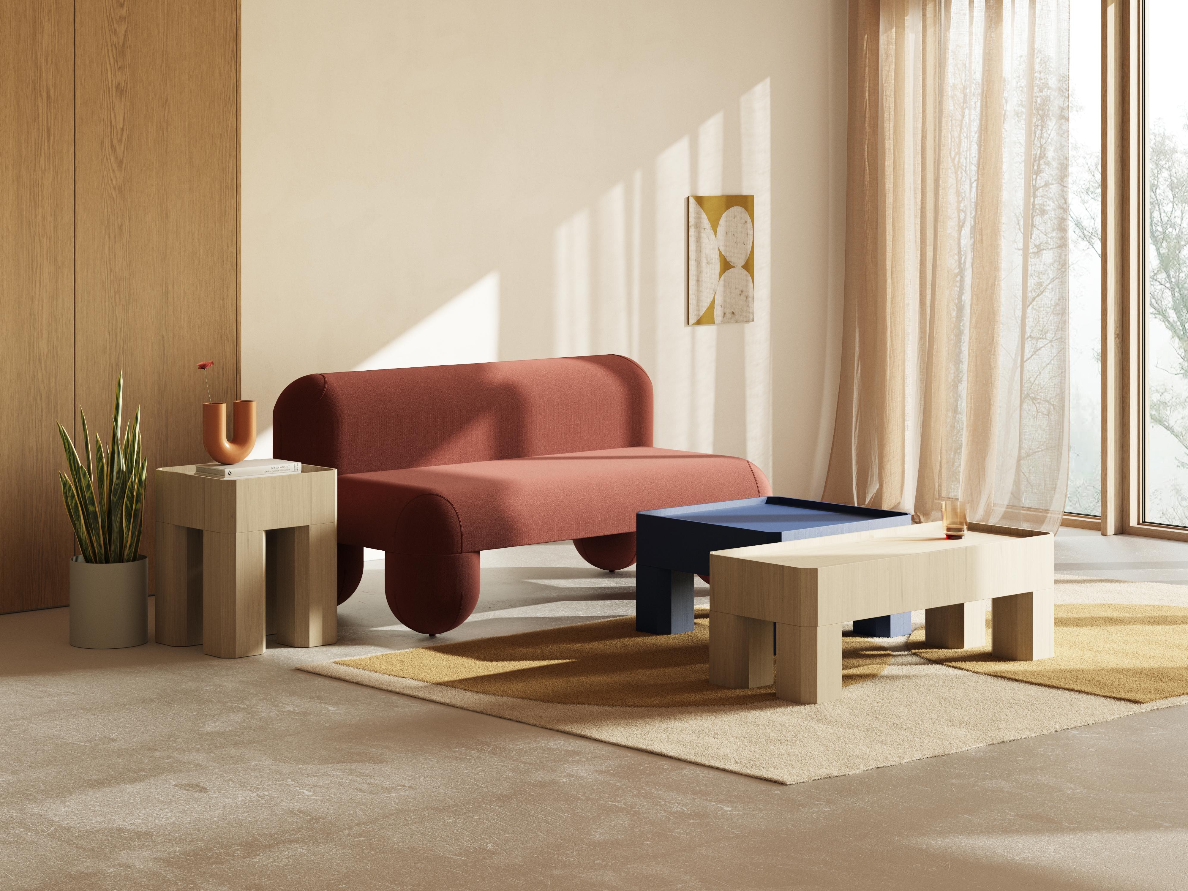 Table basse en bois en forme de bloc 40x70 cm par Joyf en vente 3