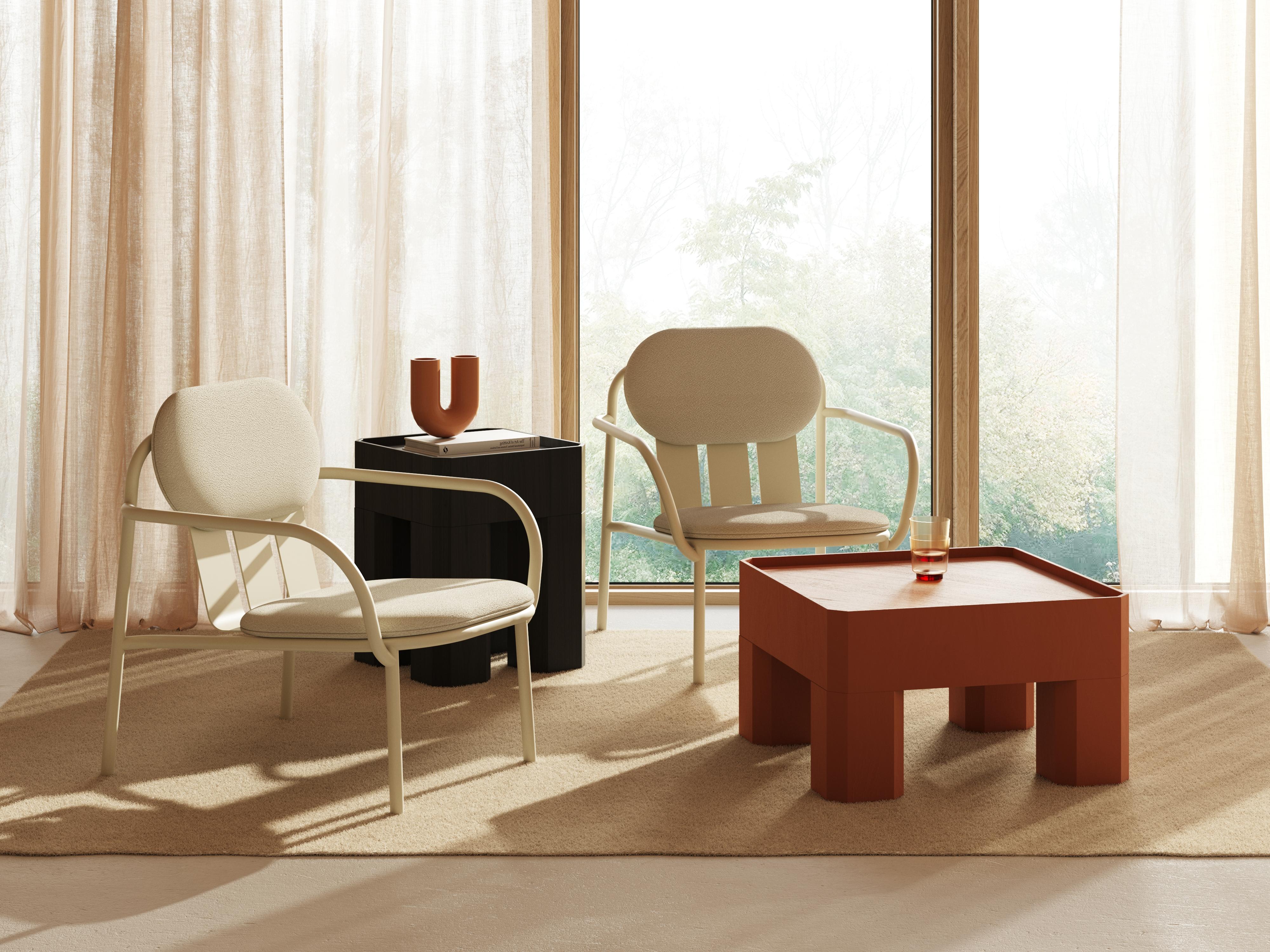 XXIe siècle et contemporain Table basse en bois en forme de bloc 40x70 cm par Joyf en vente