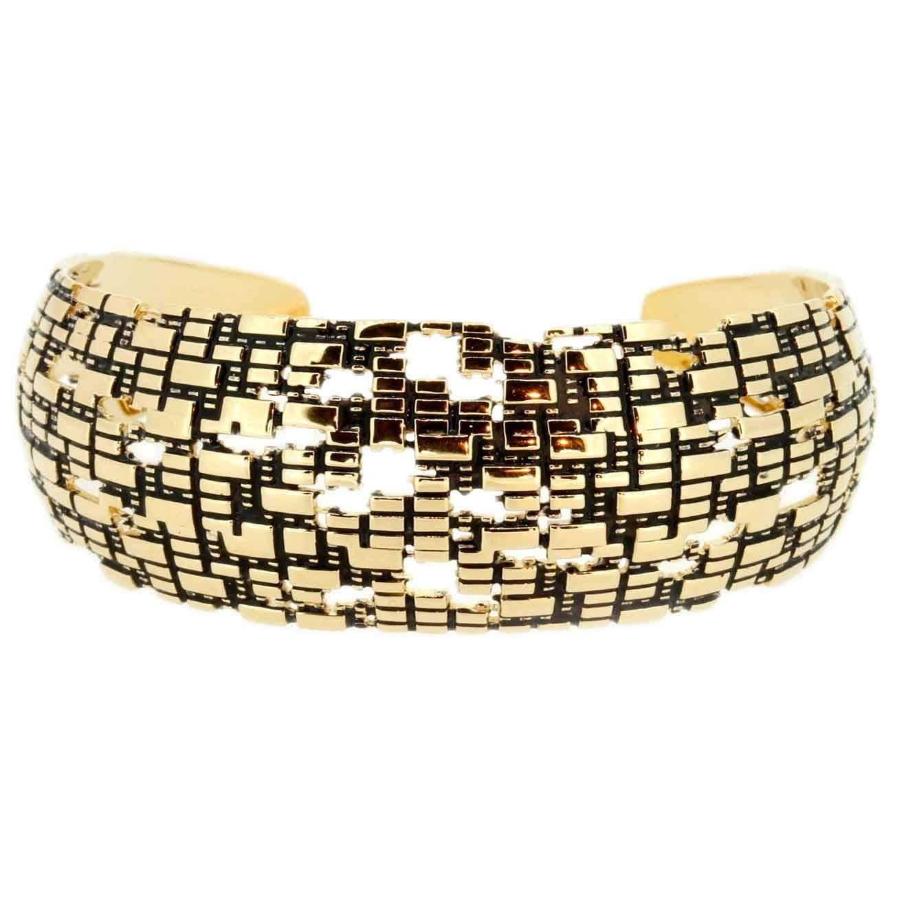 Manchette blockchain or 18 carats Neuf - En vente à Coral Gables, FL