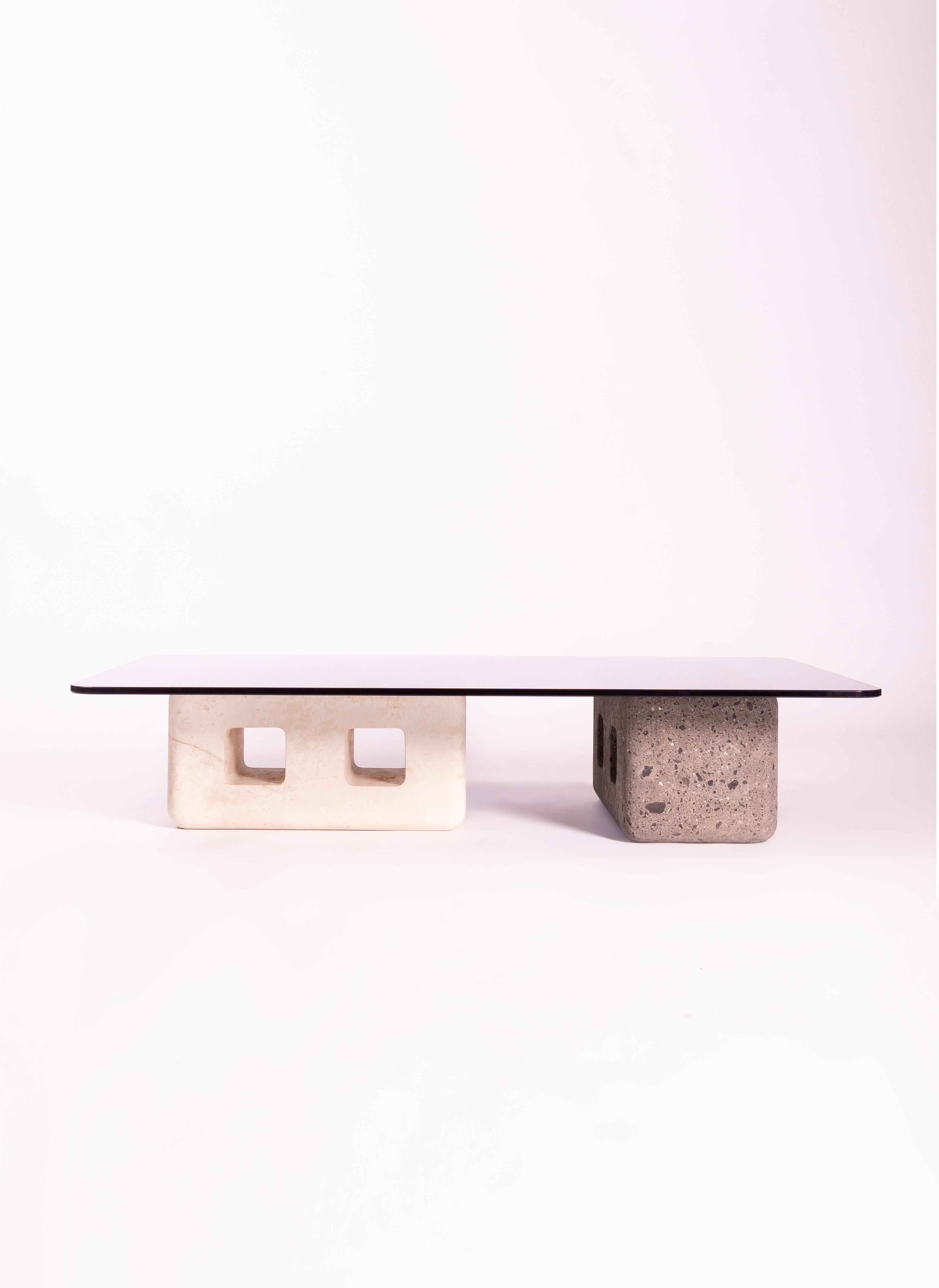 Postmoderne Table basse Blocks en vente