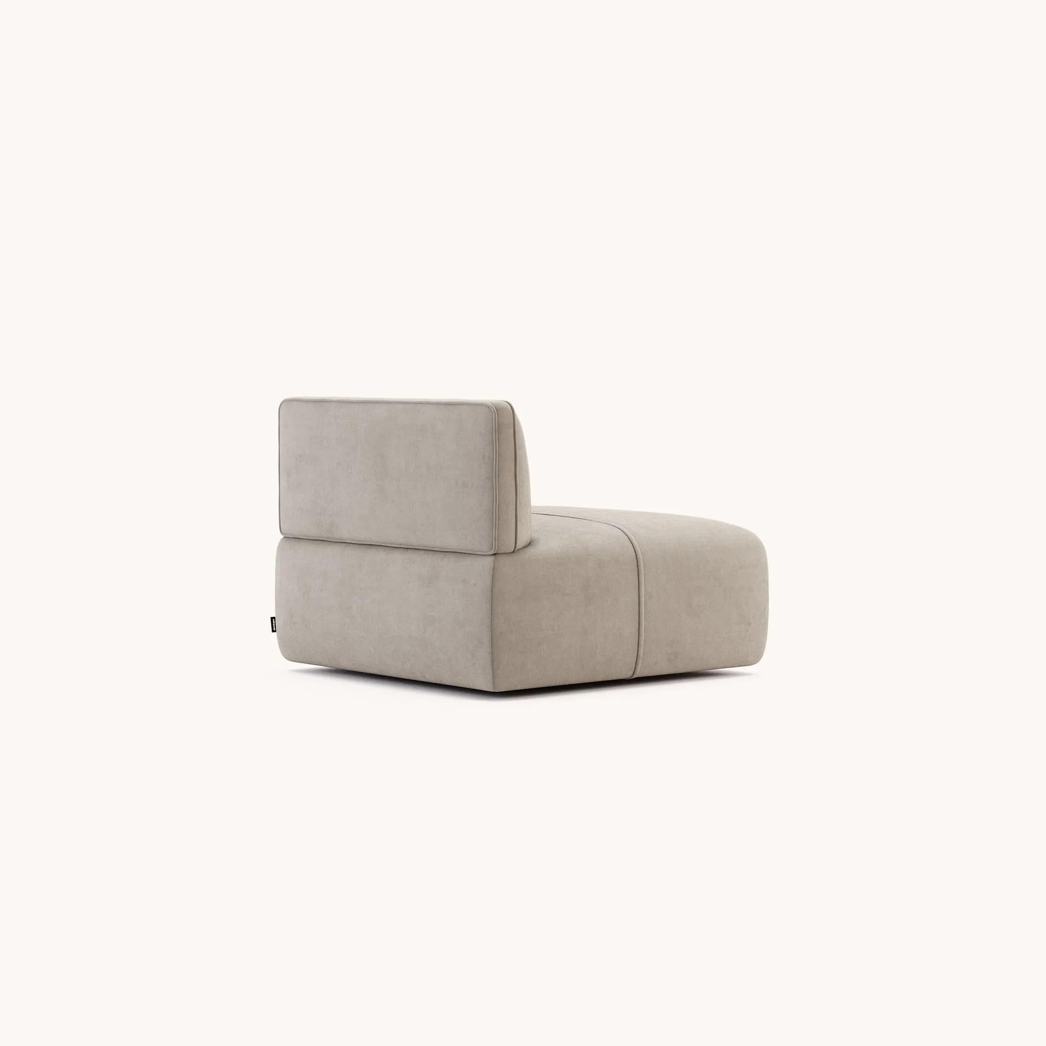 Modern Extra Deep Sectional Sofa In Custom Velvet Color For Sale