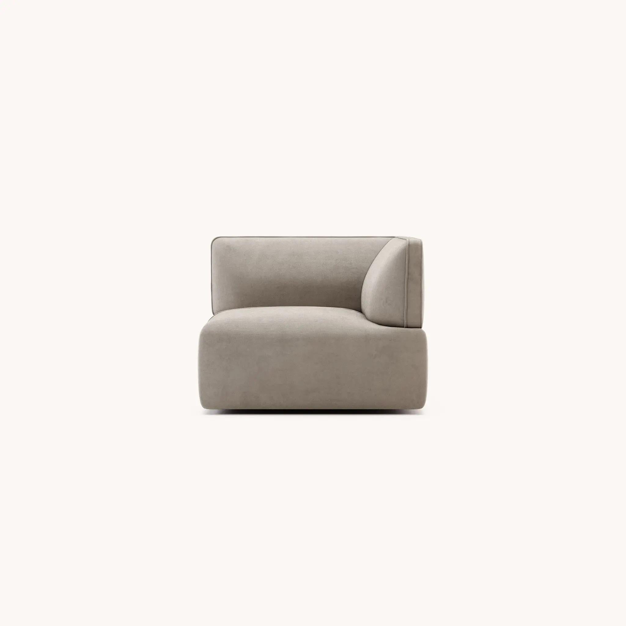 Extra Deep Sectional Sofa In Custom Velvet Color For Sale 1