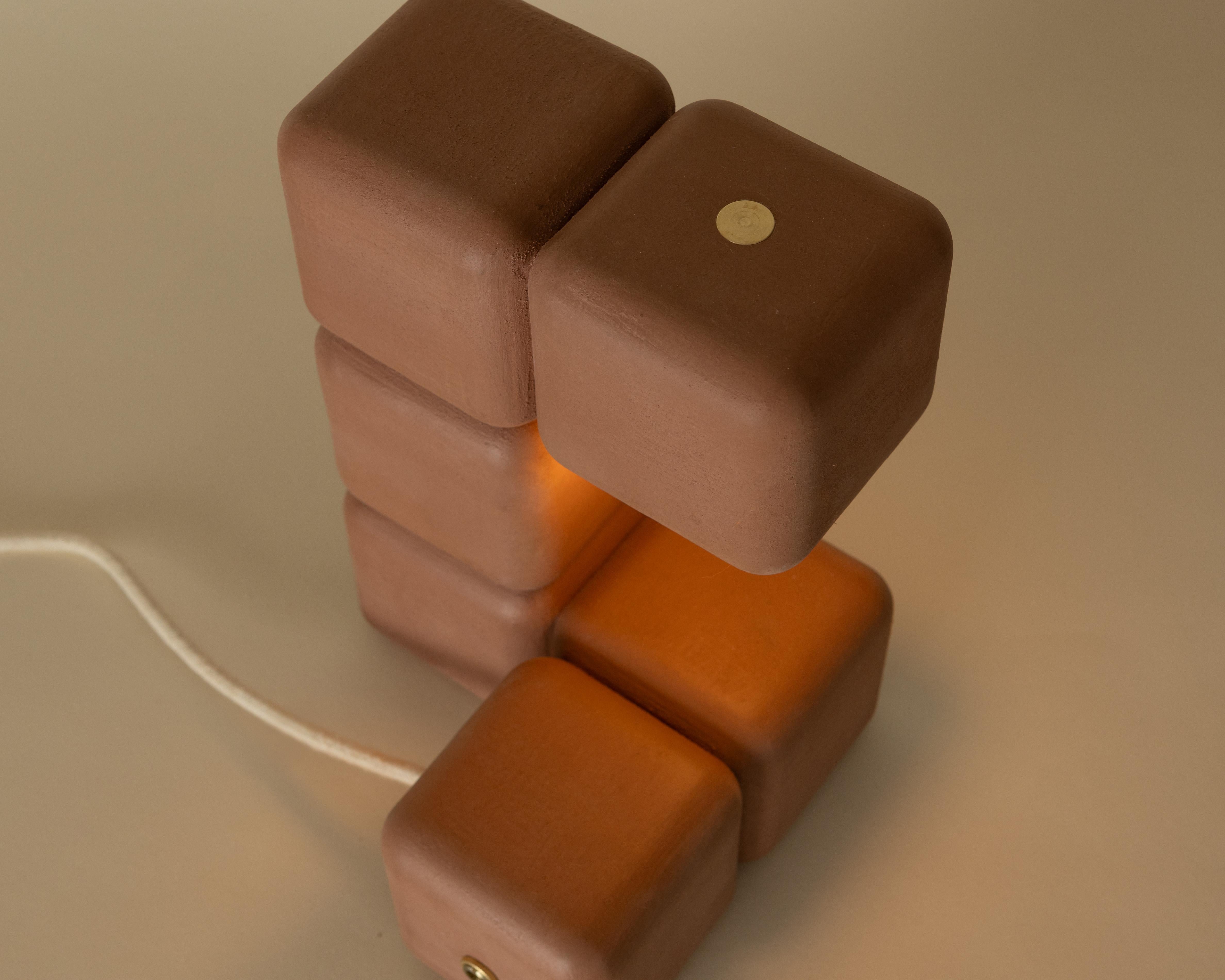 XXI secolo e contemporaneo Lampada da tavolo Blocky in vendita