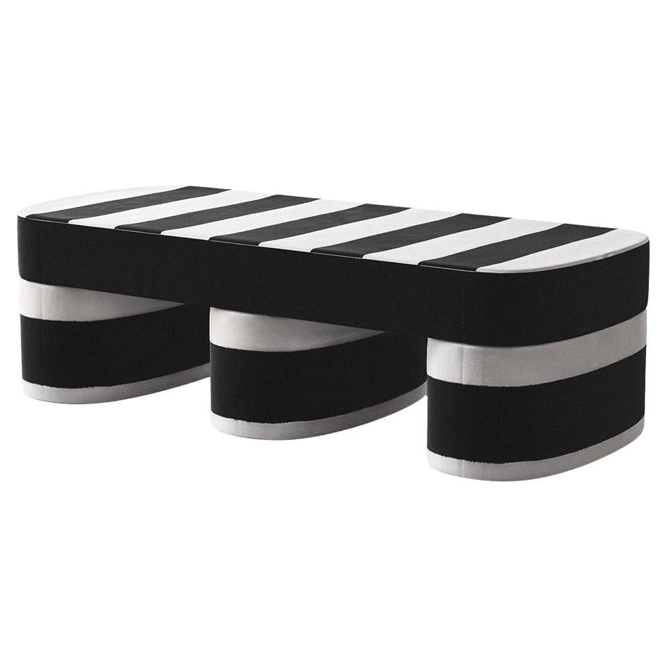 Blok Bench Stripe Velvet by Hermhaus