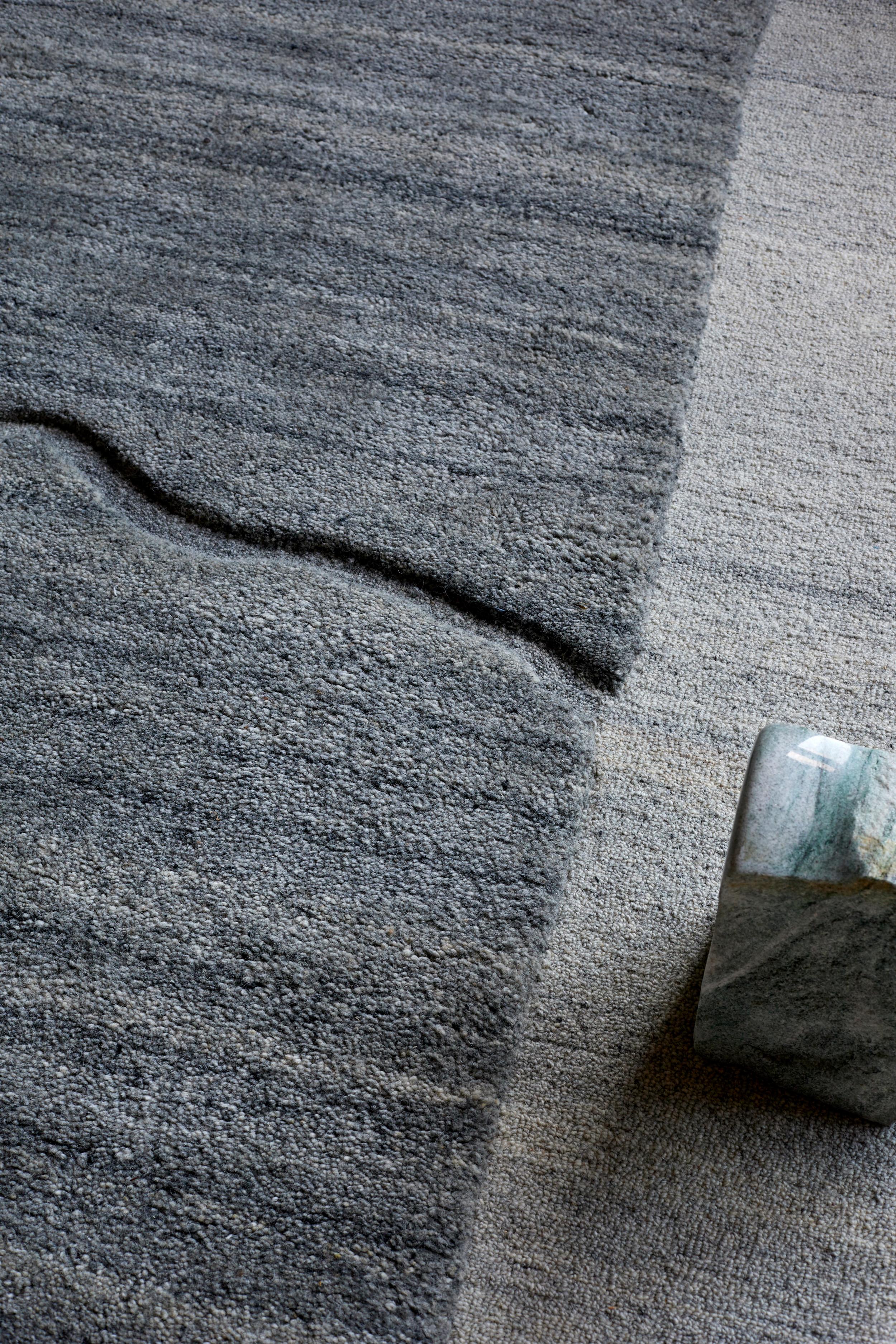 Blokk Rug by Volver Studios
Dimensions: W 200 x L 300 cm.
Materials: Wool and bamboo.

Available in three size options: 140 x 200 cm, 170 x 240 cm, and 200 x 300 cm. Prices may vary. Please contact us.

Volver is a Norwegian design studio that