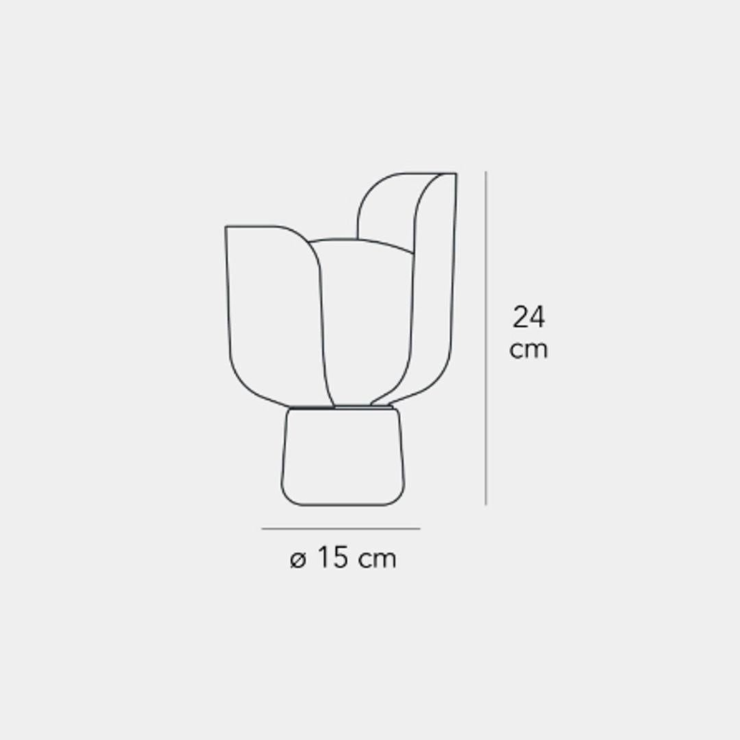 Free shippingBlom - Medium Table Lamp - White - Fontana Arte By Andreas Engesvik In New Condition For Sale In Beverly Hills, CA