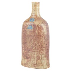 Blommenhus Keramik, Nyköping, Sweden. Bottle-shaped vase in stoneware, 1960s