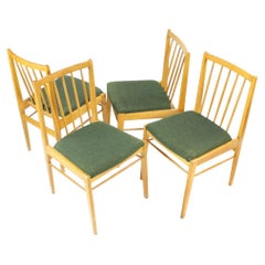 Blond Dining Chairs By Drevospoj, Czechoslovakia 1960s, Set Of 4