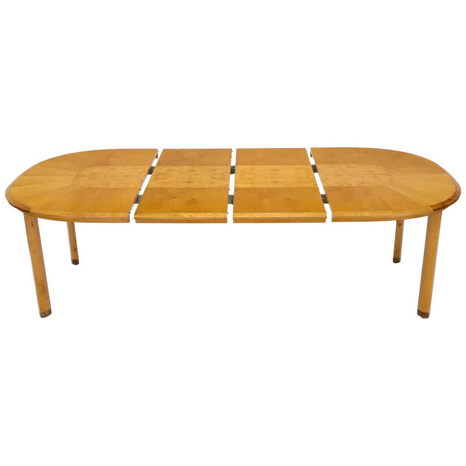 Primavera Mahogany Racetrack Oval Dining Table For Sale at 1stdibs
