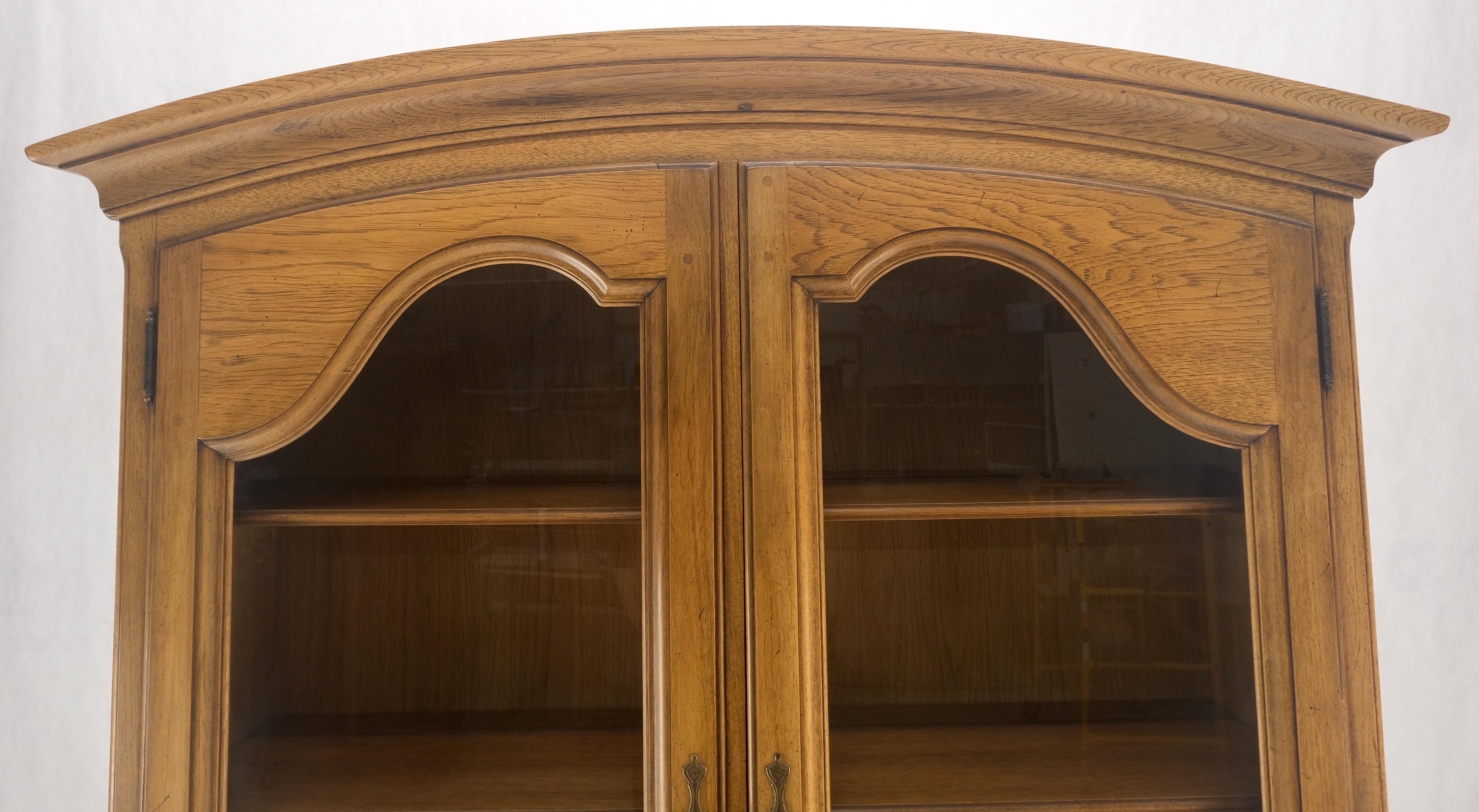 Blond Wood Dome Shape Top Two Doors 54