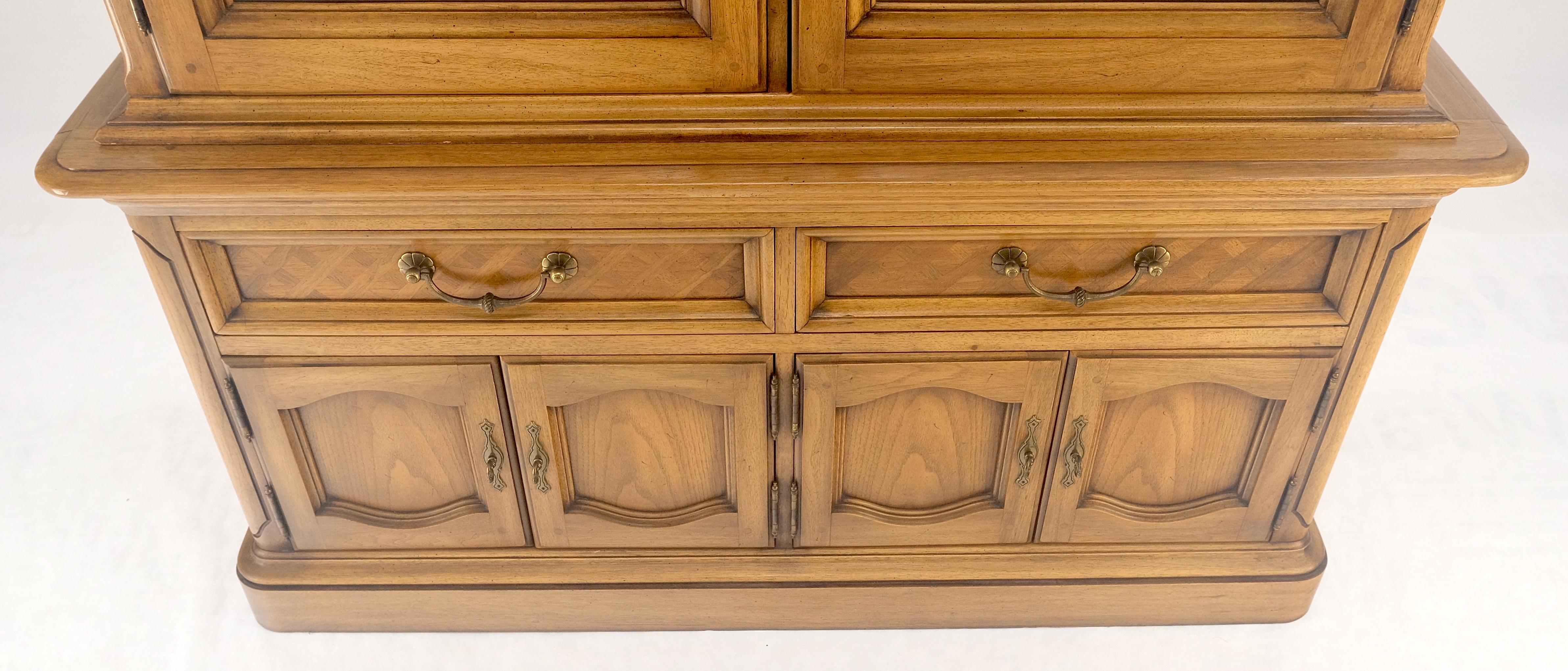 Blond Wood Dome Shape Top Two Doors 54
