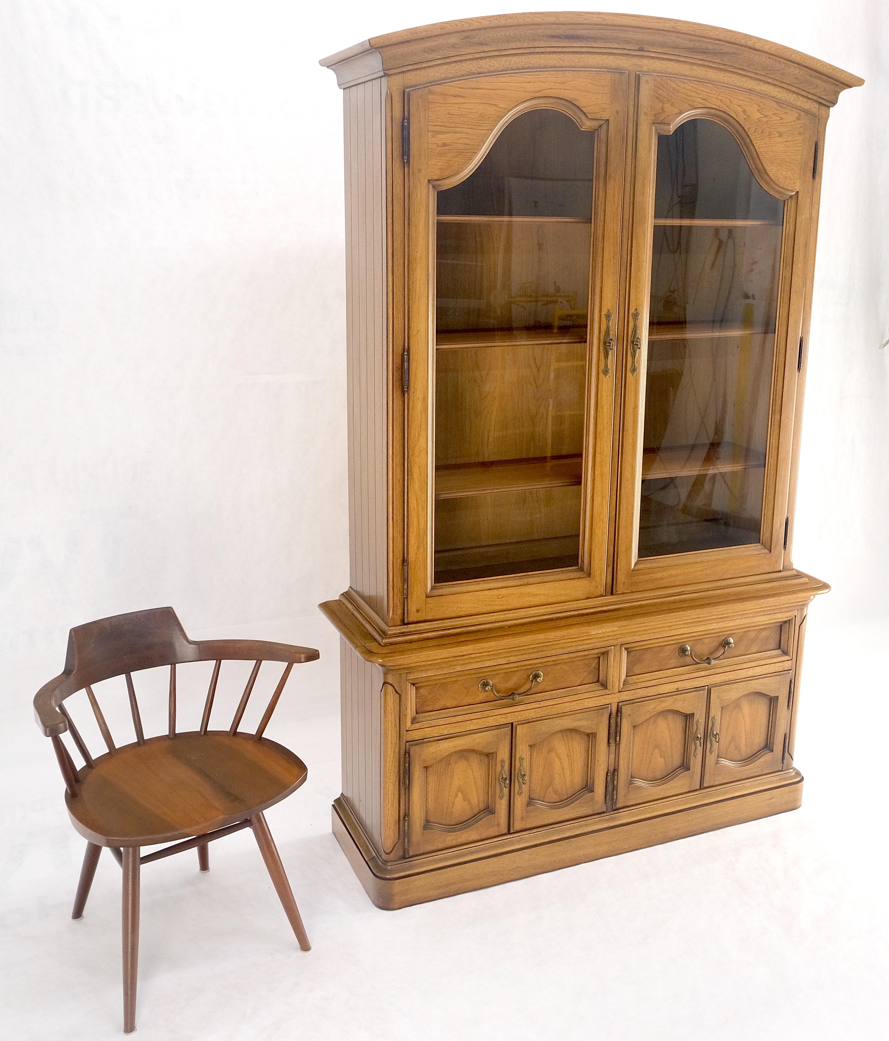 20th Century Blond Wood Dome Shape Top Two Doors 54