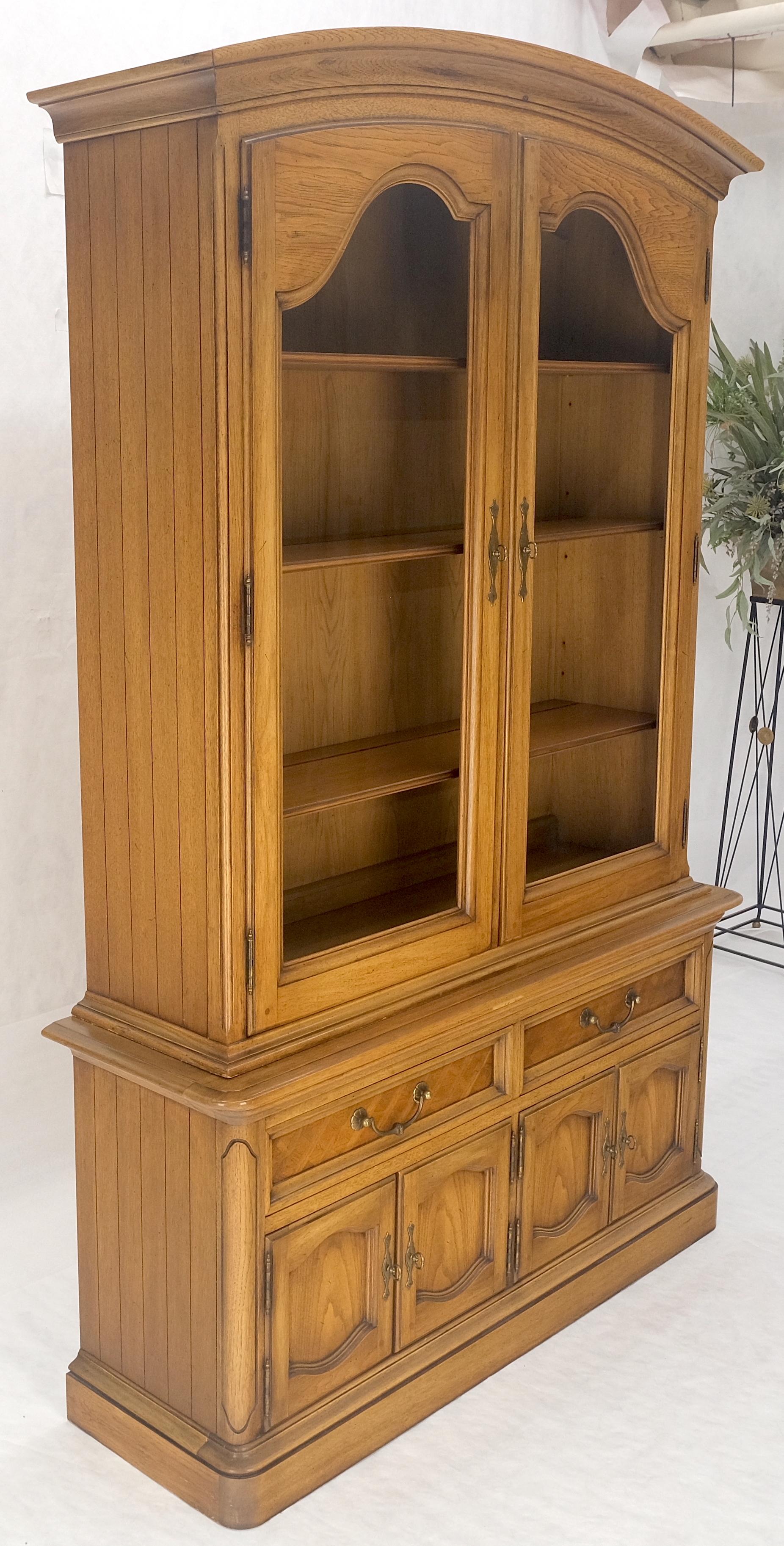 Blond Wood Dome Shape Top Two Doors 54