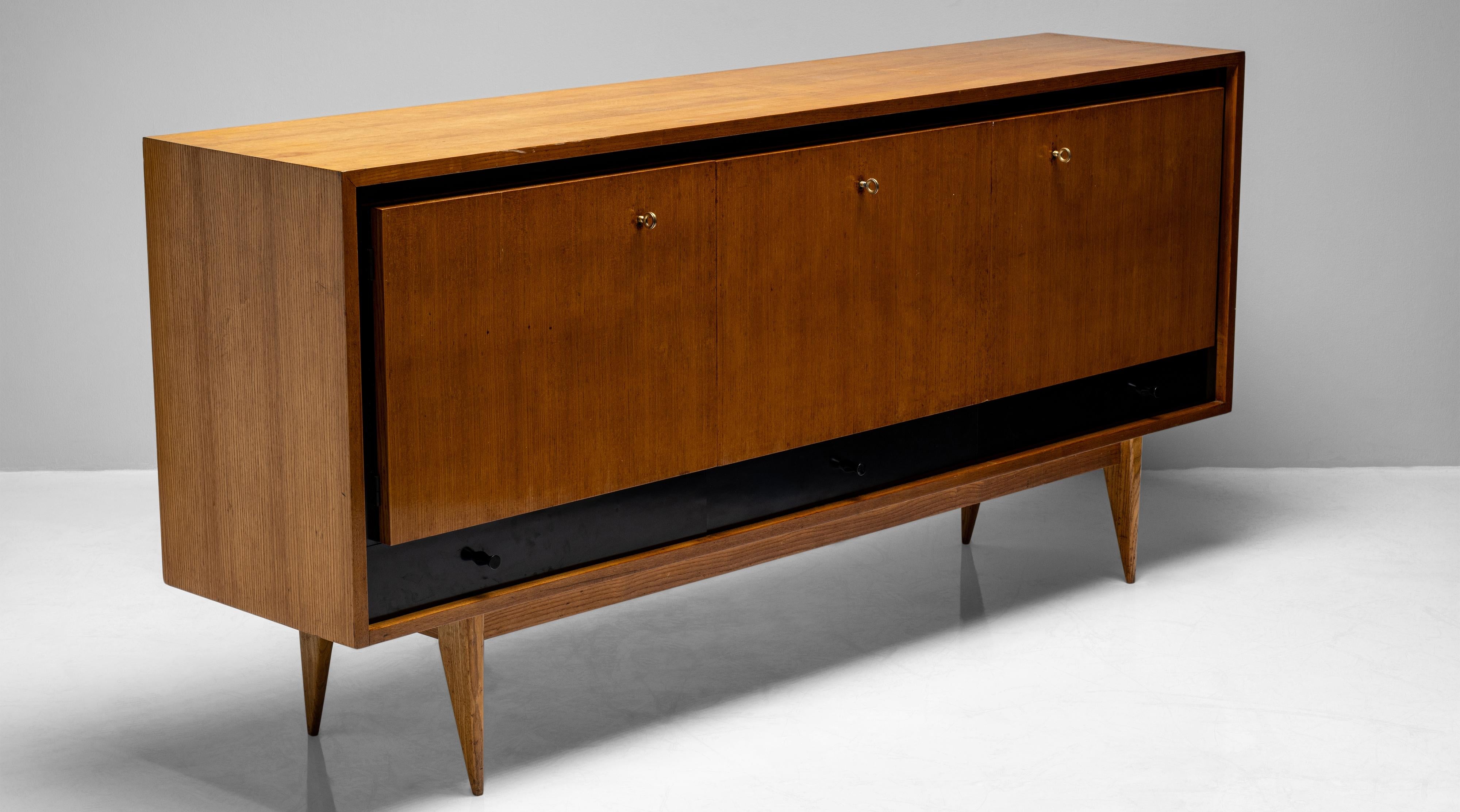 Blonde Ash Enfilade by Charles Ramos, France circa 1950 3