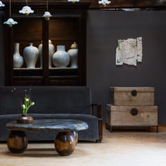 Blonde Chinese Hide Storage Trunk, C. 1800