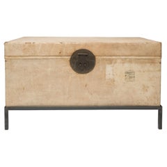 Blonde Chinese Hide Trunk Table, circa 1800