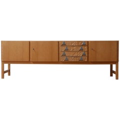 Blonde French Midcentury Credenza/Sideboard