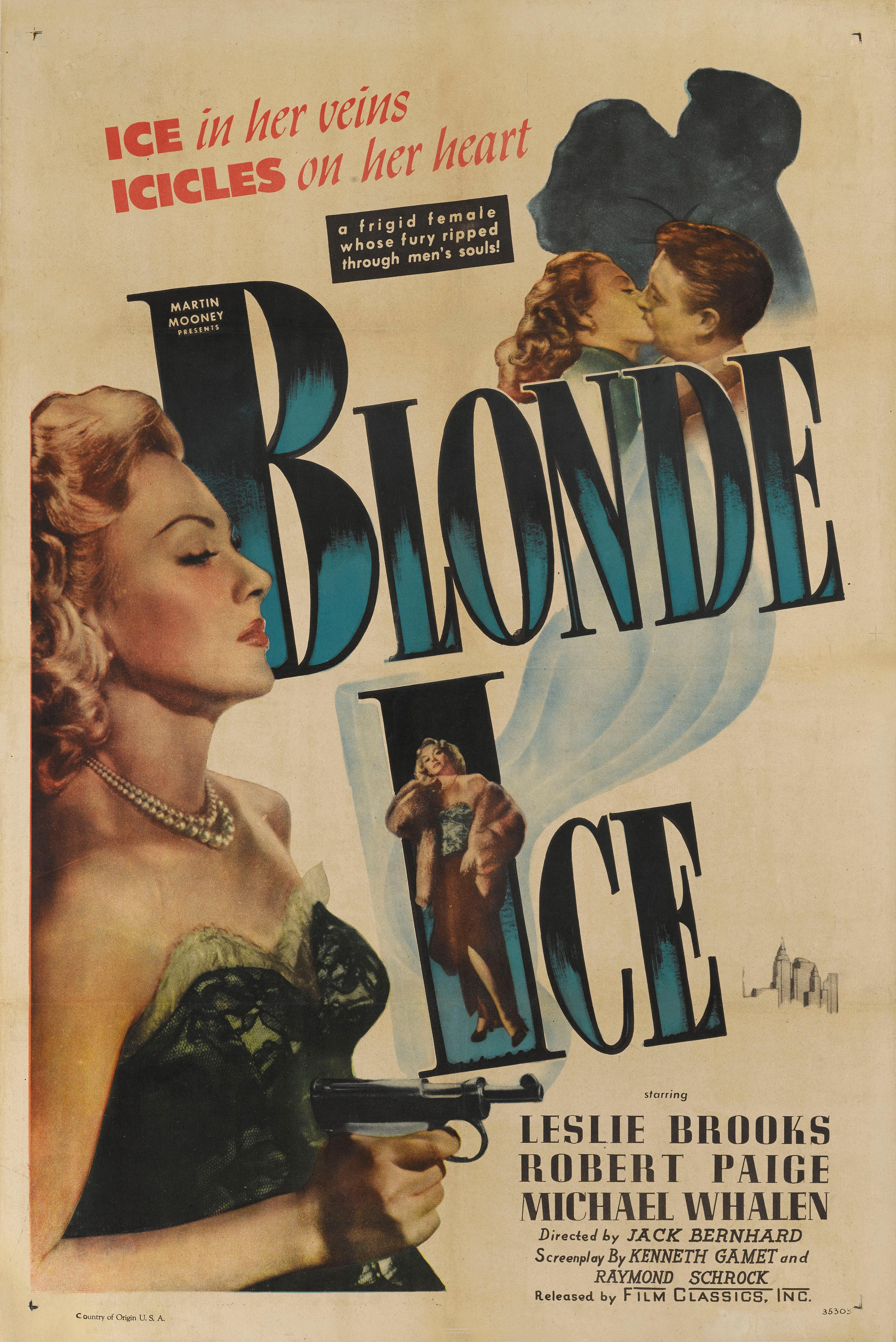 Original US-Filmplakat für den Film Noir von 1948 unter der Regie von Jack Bernhard mit Leslie Brooks, Robert Paige und Michael Whalen in den Hauptrollen.