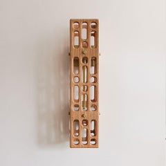 Blonde Latticework Wood Sconce, Large, Celosía Collection
