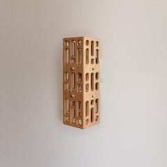 Blonde Latticework Wood Sconce, Medium, Celosía Collection