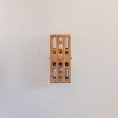 Blonde Latticework Wood Sconce, Small, Celosía Collection
