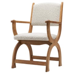 Blonde Oak "Kurul" Chair by Henning Kjærnulf 'Attributed', Denmark 1960s