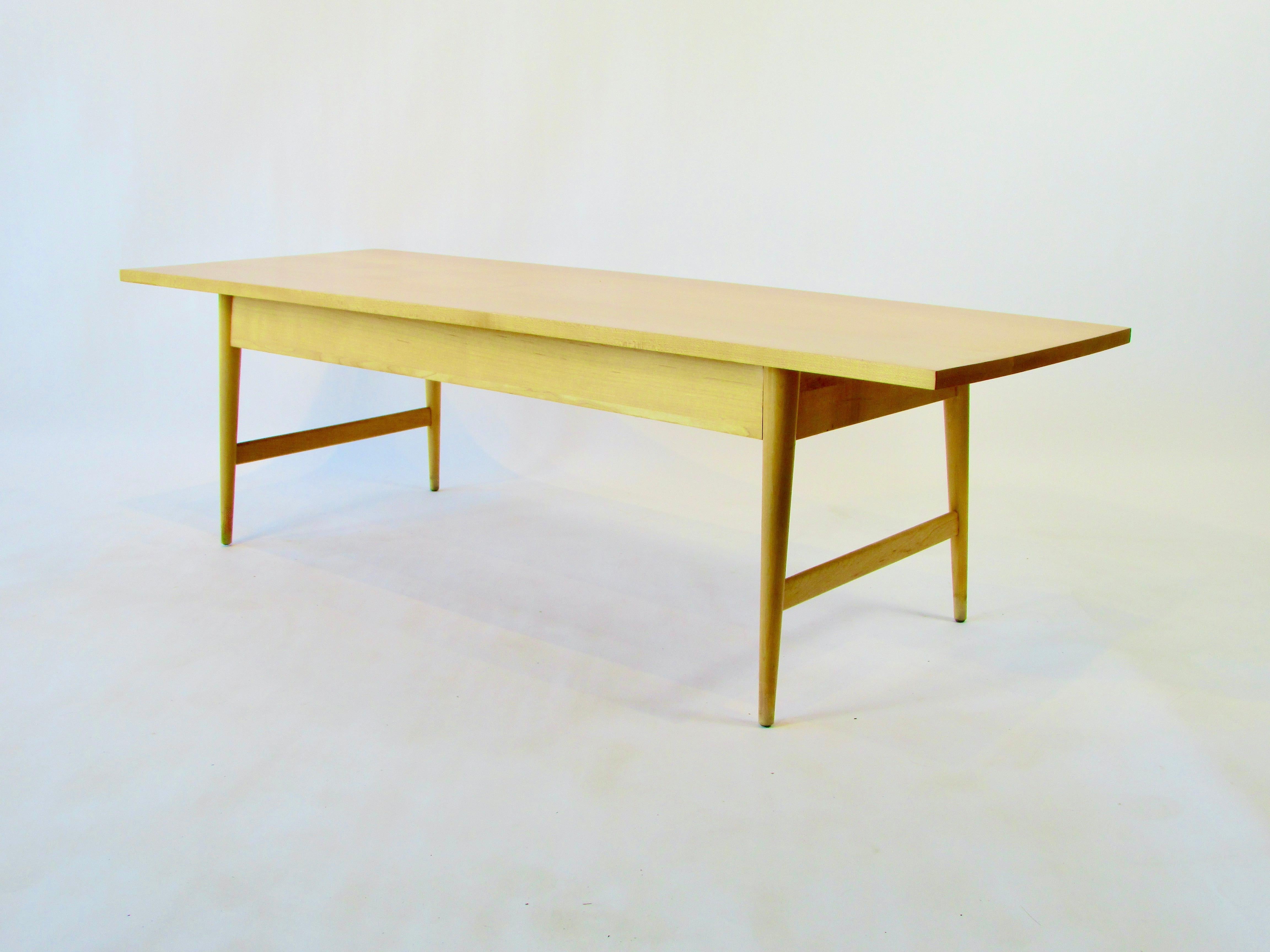 20th Century Blonde Paul McCobb Planner Group for Winchendon Cocktail Table with Drawer For Sale