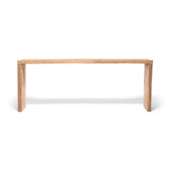 Blonde Reclaimed Elm Waterfall Console Table