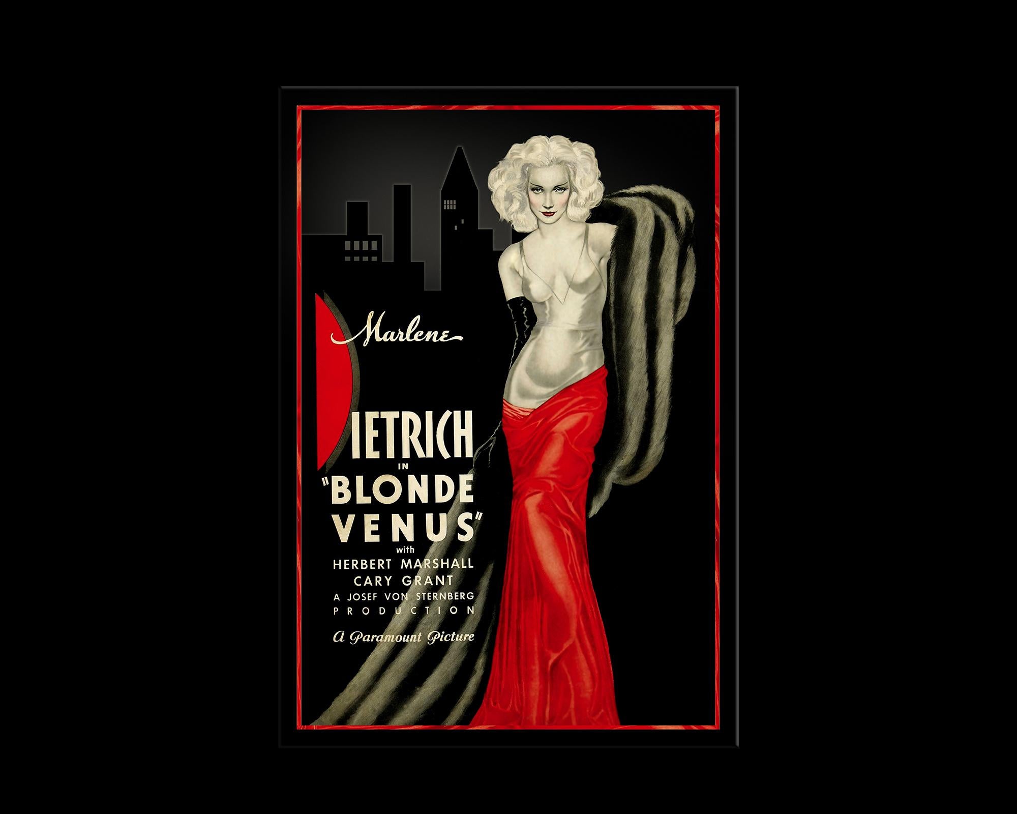 Blonde Venus, after Vintage Movie Poster, Hollywood Regency In New Condition For Sale In Fairhope, AL