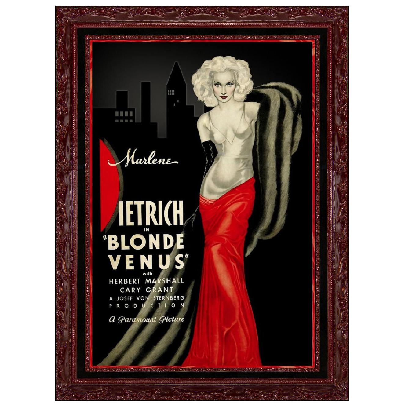 Blonde Venus, after Vintage Movie Poster, Hollywood Regency For Sale
