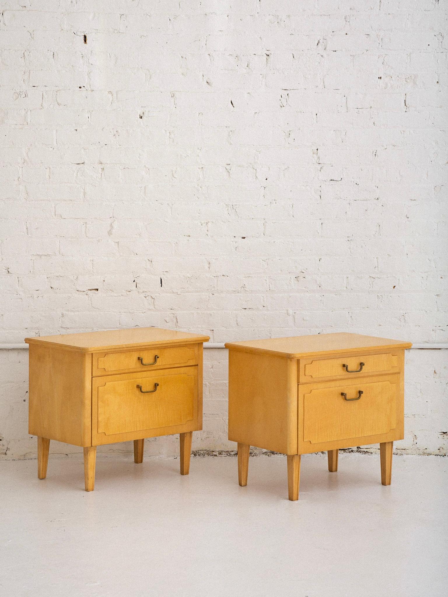 blonde nightstand