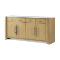 Buffet buffet moderne en bois blond organique