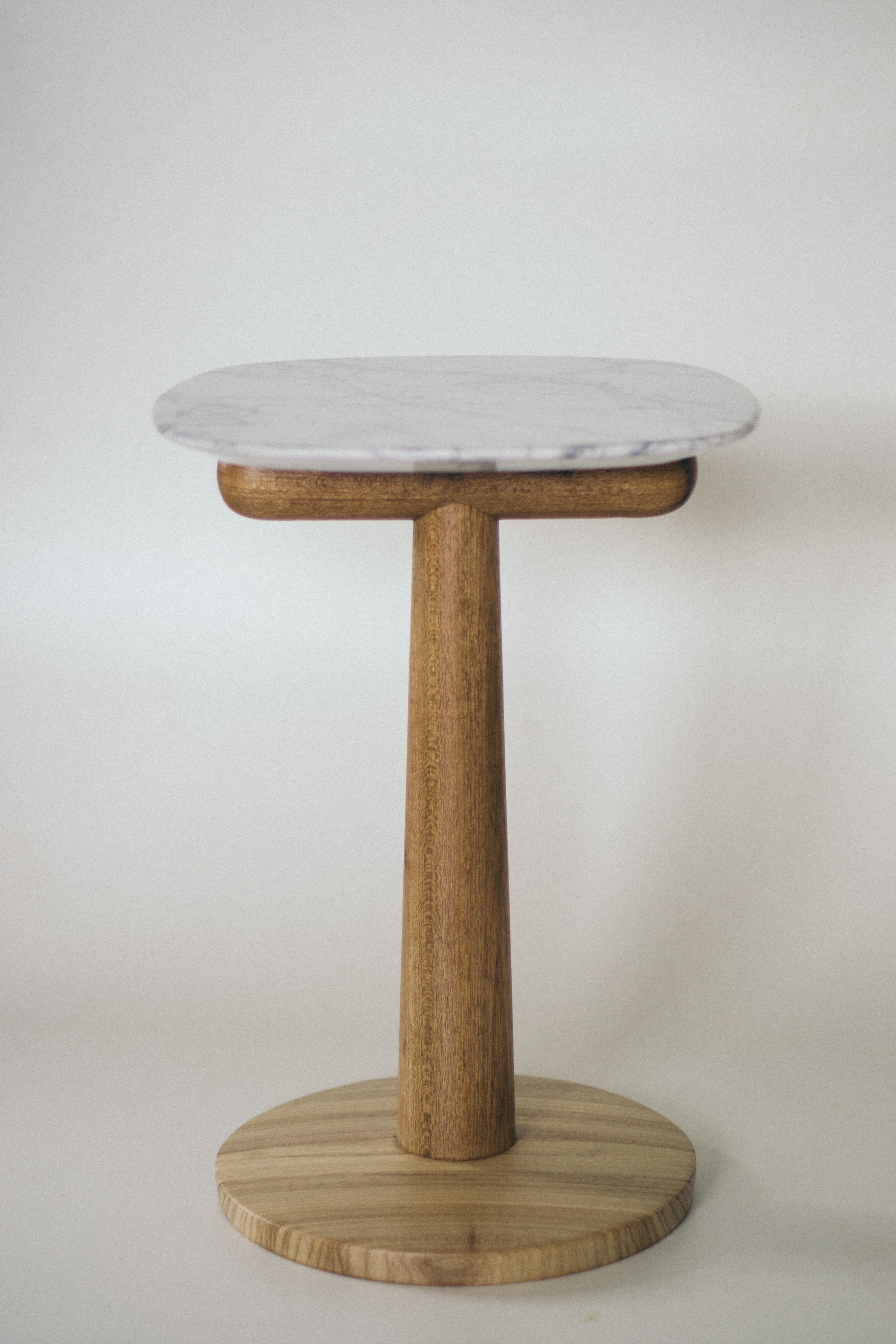 Modern Blondin Side Table, Brazilian Wood For Sale