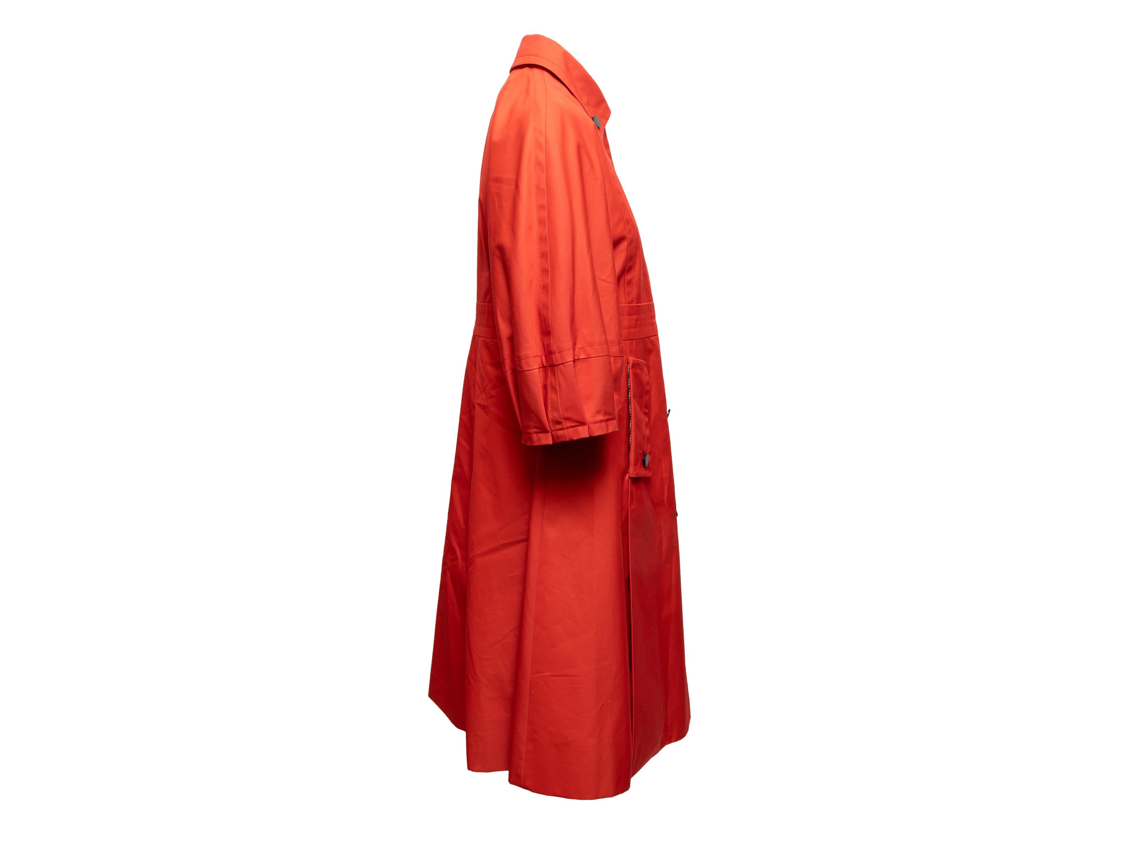 Women's or Men's Blood Orange Gucci Three-Quarter Sleeve Trench Coat