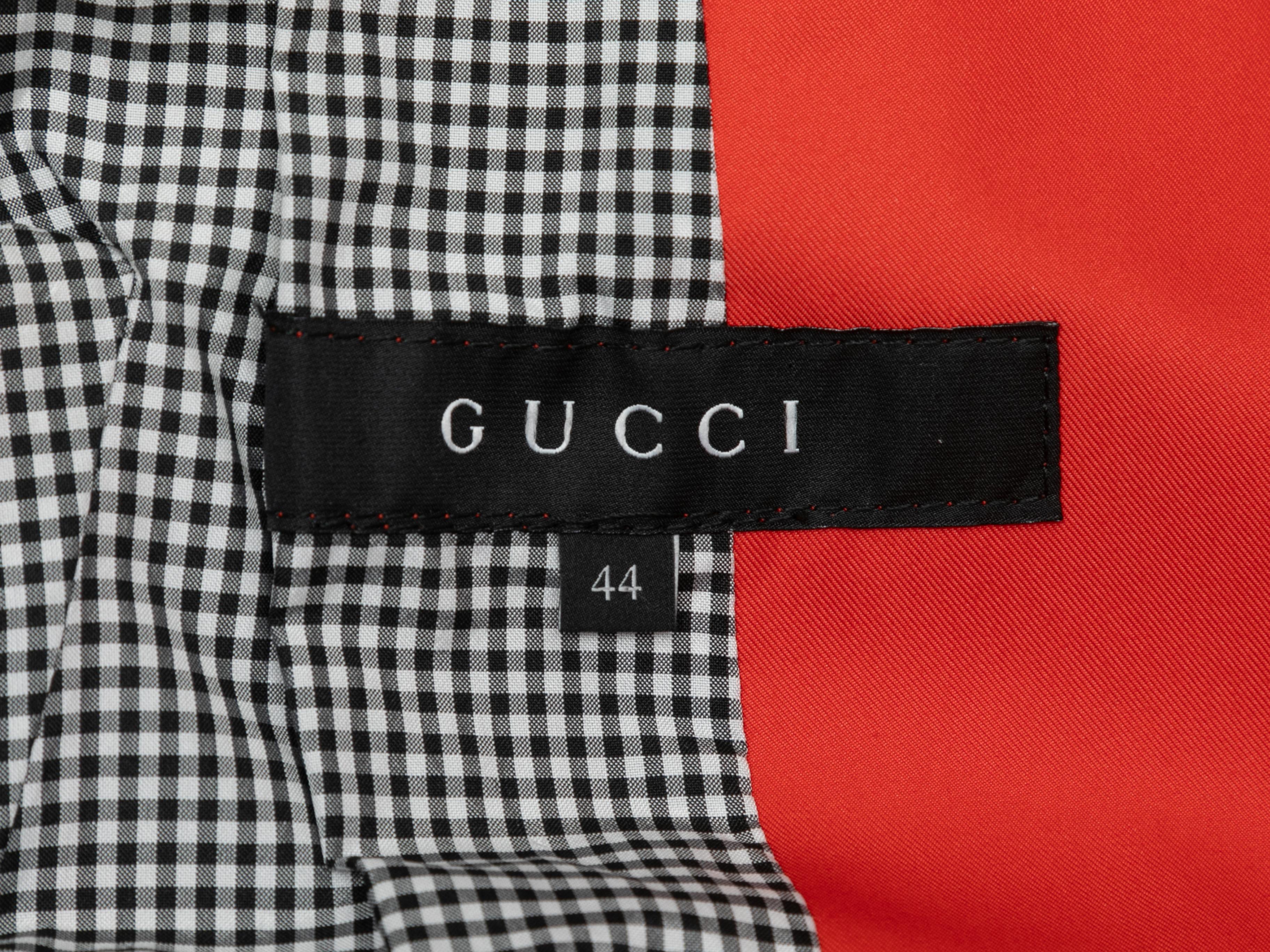 Blood Orange Gucci Three-Quarter Sleeve Trench Coat 2