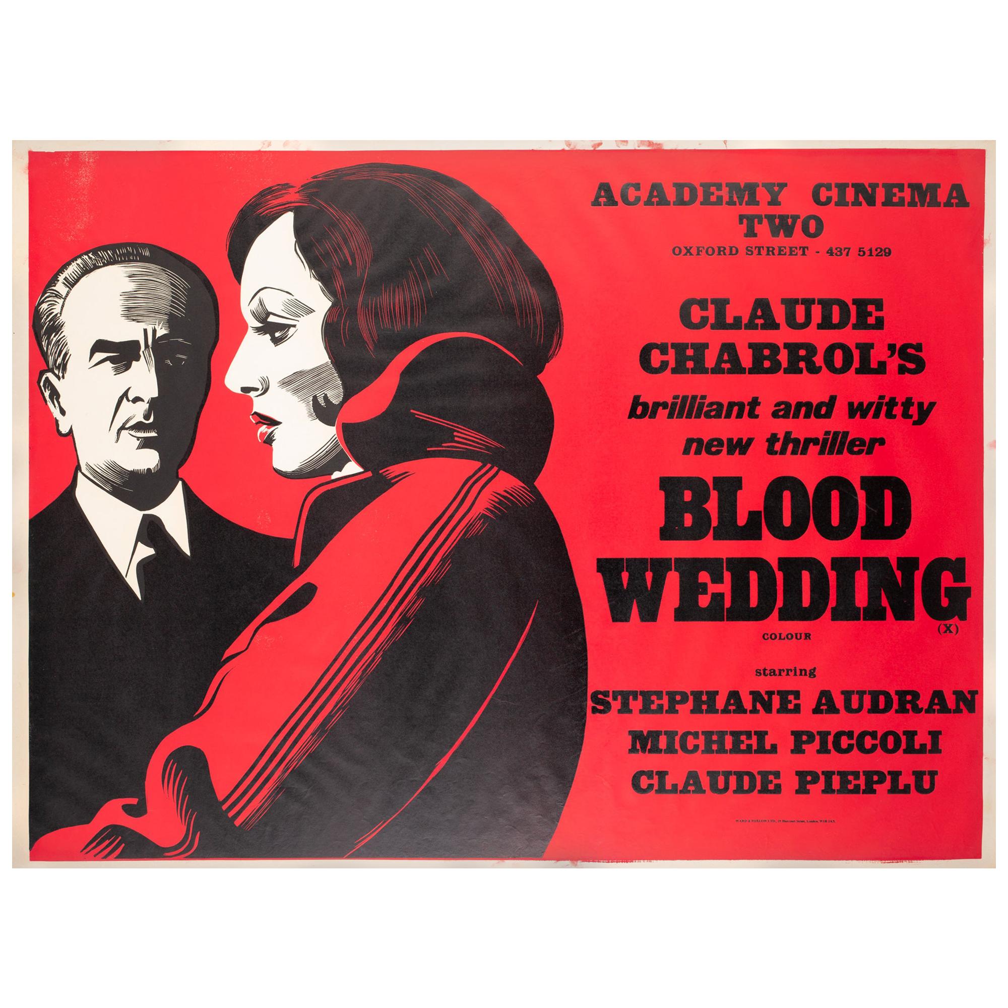 Just Before Nightfall 1973 Academy Cinema London UK Quad Film Poster