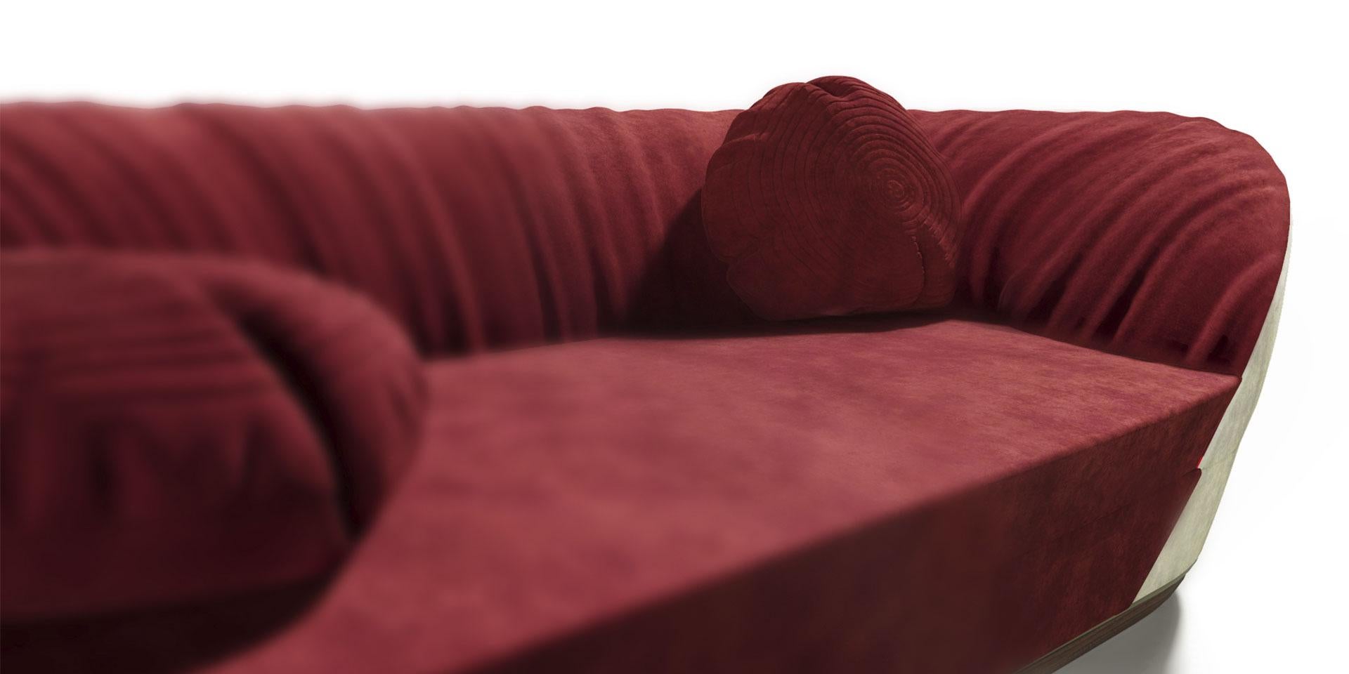 Portuguese Bloodfalls Sofa by Alma De Luce For Sale