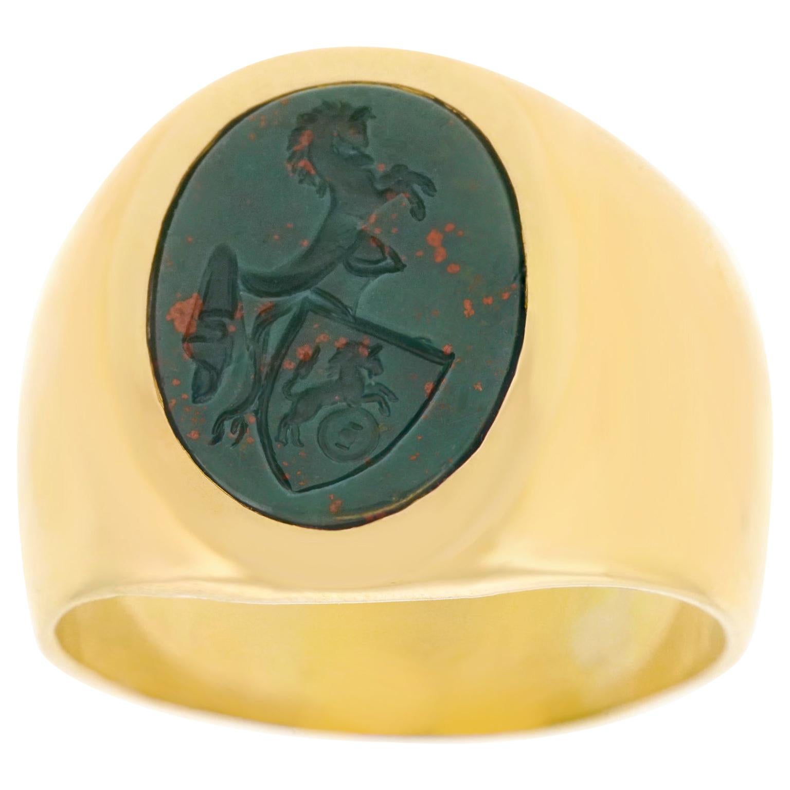 Bloodstone Signet Ring